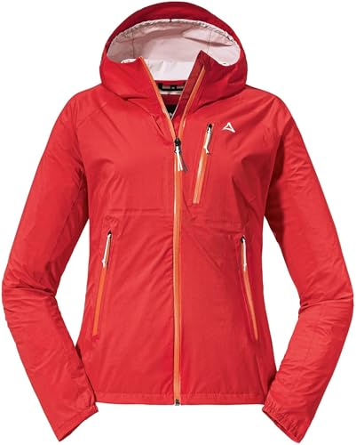 Schöffel Damen 2.5L Jacket Tegelberg L, wasserdichte, winddichte Outdoorjacke, atmungsaktive Übergangsjacke mit geruchshemmender Innenseite, lollipop, 46 von Schöffel