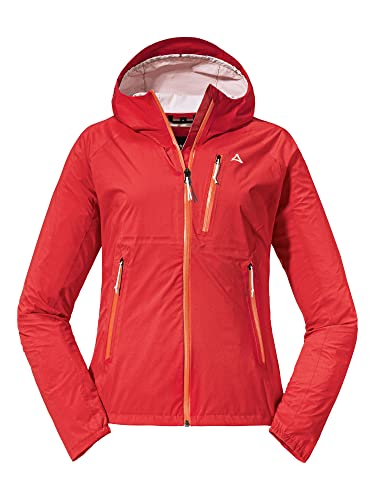 Schöffel Damen 2.5L Jacket Tegelberg L, wasserdichte, winddichte Outdoorjacke, atmungsaktive Übergangsjacke mit geruchshemmender Innenseite, lollipop, 46 von Schöffel