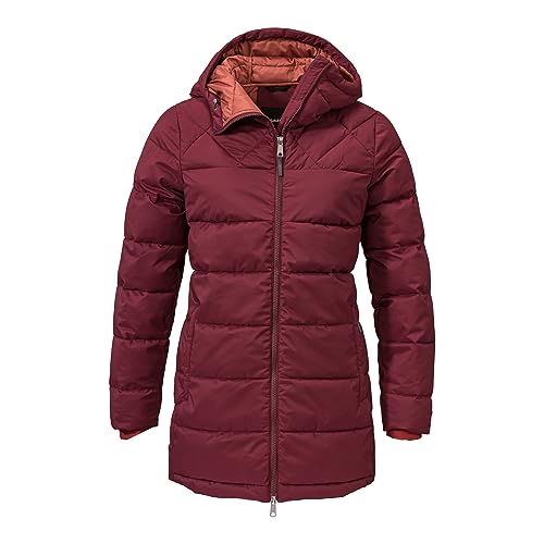 Schöffel Damen Insulated Parka Boston L Mantel, Dark Burgundy, 40 von Schöffel