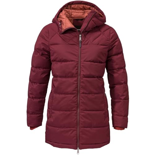 Schöffel Damen Insulated Parka Boston L Mantel, Dark Burgundy, 42 von Schöffel