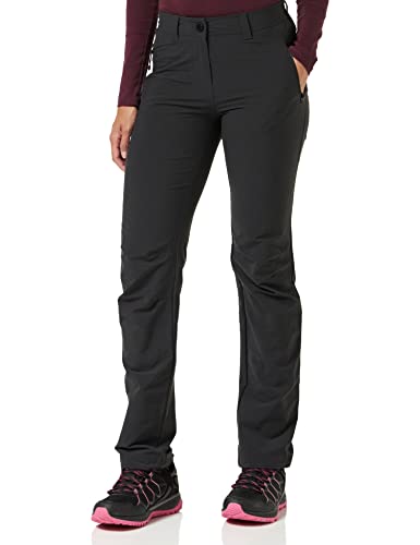 Schöffel Damen Pants Engadin, Outdoor Hose, strapazierfähige Wanderhose für Frauen, wasserabweisende Damen Hose mit sportlichem Schnitt, black, 18 von Schöffel