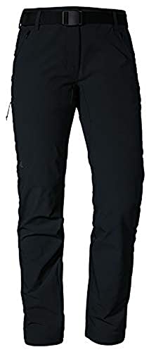 Schöffel Damen Pants Taibun L, funktionale Wanderhose, wasserabweisende und schnelltrocknende Outdoor Hose aus 2-Wege-Stretch, black, 34 von Schöffel