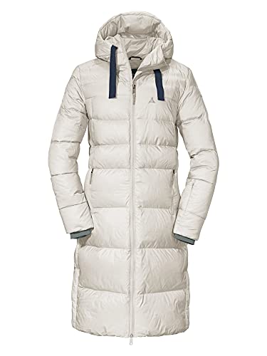 Schöffel Damen Down Coat Kenosha L, wind- und wasserabweisender Daunenmantel mit RDS-zertifizierten Federn, leichte Winter Wanderjacke mit Wärmekragen und Kapuze von Schöffel