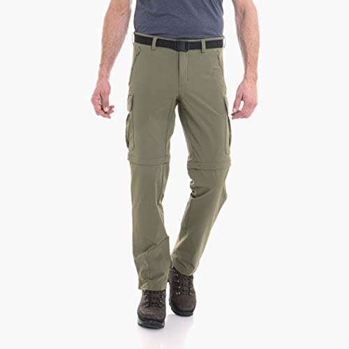 Schöffel Herren Pants Kyoto3, Zip off Trekkinghose aus kühlendem 4-Wege-Stretchmaterial, funktionale Wanderhose mit UV-Schutz, sea turtle, 50 von Schöffel
