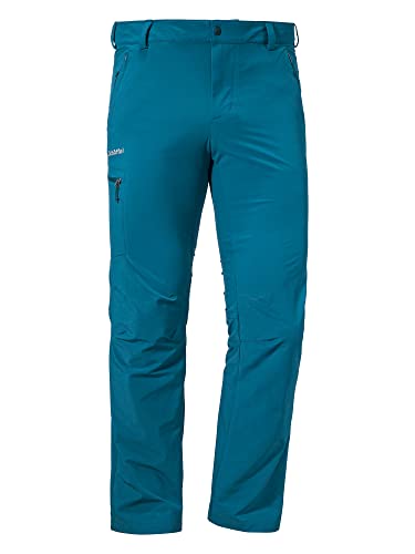 Schöffel Herren Pants Folkstone, leichte Wanderhose mit Stretch-Material, robuste Outdoor Hose mit sportlichem Schnitt, lakemount blue, 56 von Schöffel