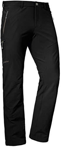 Schöffel Herren Pants Koper, robuste Hose mit 4-Wege-Stretch, elastische und wasserabweisende Wanderhose für Männer, black, 94 von Schöffel
