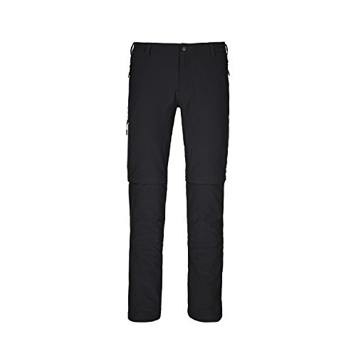 Schöffel Herren Pants Koper Zip Off, flexibel einsetzbare Wanderhose für Männer, strapazierfähige und wasserabweisende Outdoor Hose, black, 106 von adidas