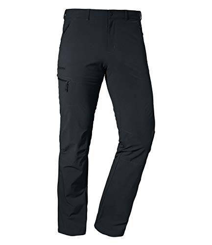 Schöffel Herren Pants Koper1, robuste Hose mit 4-Wege-Stretch, elastische und wasserabweisende Wanderhose für Männer, black, 24 von Schöffel