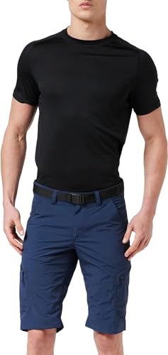 Schöffel Herren Shorts Silvaplana2, vielseitige Wanderhose mit separatem Gürtel, Outdoor Hose mit praktischen Taschen, dress blues, 64 von Schöffel