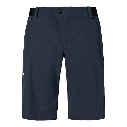Schöffel Herren Shorts Style Keitele MNS, schnell trocknende Radlerhose mit radspezifischer Passform und 4-Wege-Stretch, Fahrradhose aus recyceltem Material, navy blazer, 48 von Schöffel
