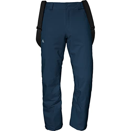 Schöffel Herren Weissach M, wasser- und winddichte Skihose, warme Schneehose mit Schneefang und Verstärkung gegen Skikantenschläge, navy blazer, 50 von Schöffel