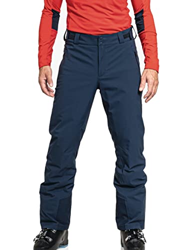 Schöffel Herren Weissach M, wasser- und winddichte Skihose, warme Schneehose mit Schneefang und Verstärkung gegen Skikantenschläge, navy blazer, 52 von Schöffel