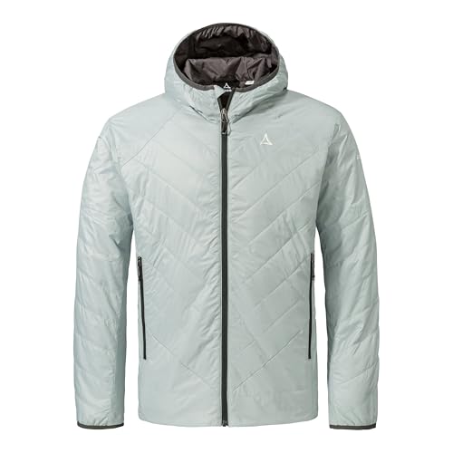 Schöffel Herren Ins Jacket Style Cascata MNS, leichte Steppjacke, Outdoorjacke mit nachhaltiger PrimaLoft Black Eco Wattierung, wasserabweisende Windjacke, fjord, 56 von Schöffel