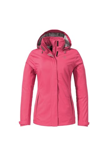 Schöffel Damen Jacket Gmund L Regen, Holly Pink, 34 EU von Schöffel