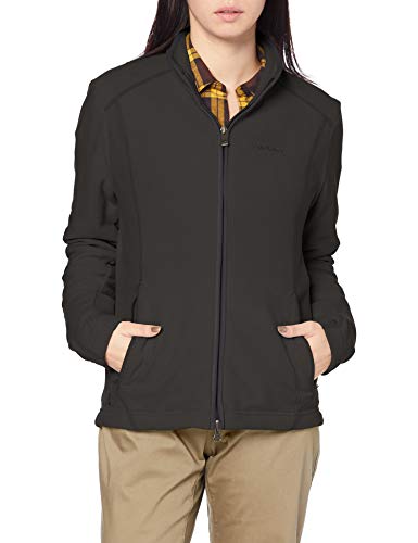 Schöffel Damen Fleece Jacket Leona2, leichte und warme Fleecejacke mit praktischen Taschen, atmungsaktive Outdoor Jacke für Frauen, black, 36 von Schöffel