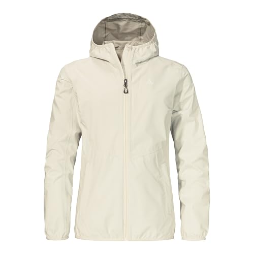 Schöffel Damen Jacket Style Migandi WMS, Allwetterjacke mit 2-Wege-Stretch, mit verstellbarer Kapuze, wasserdicht und atmungsaktiv, nordic, 44 von Schöffel