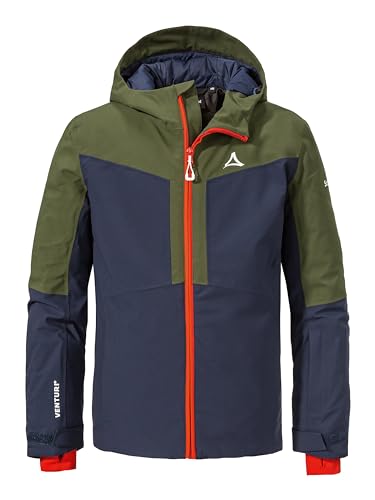 Schöffel Jungen Ski Jacket Rastkogel B, wasserdichte, atmungsaktive Skijacke, Kinder Winterjacke mit 4-Wege-Stretch und verstellbarem Armabschluss, navy blazer, 128 von Schöffel