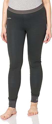 Schöffel Damen Merino Sport Pants long W temperaturregulierende lange Unterhose, atmungsaktive Thermo Leggings in Wollqualität, pirate black, L von Schöffel