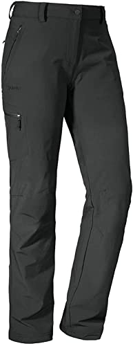 Schöffel Damen Pants Ascona, leichte und komfortable Wanderhose für Frauen, vielseitige Outdoor Hose mit optimaler Passform und praktischen Taschen, asphalt, 40 von Schöffel