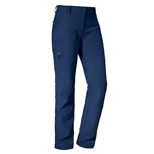 Schöffel Damen Pants Ascona, leichte und komfortable Wanderhose für Frauen, vielseitige Outdoor Hose mit optimaler Passform und praktischen Taschen, dress blues, 24 von Schöffel