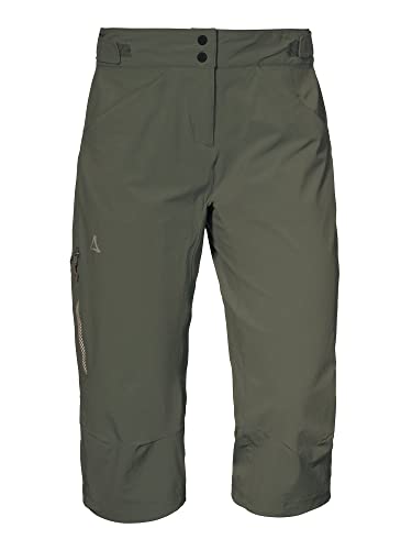 Schöffel Damen Pants Moldavia L, wasserabweisende Radhose, Fahrradhose mit verstellbarem Bund und vorgeformten Knien, sea turtle, 38 von Schöffel