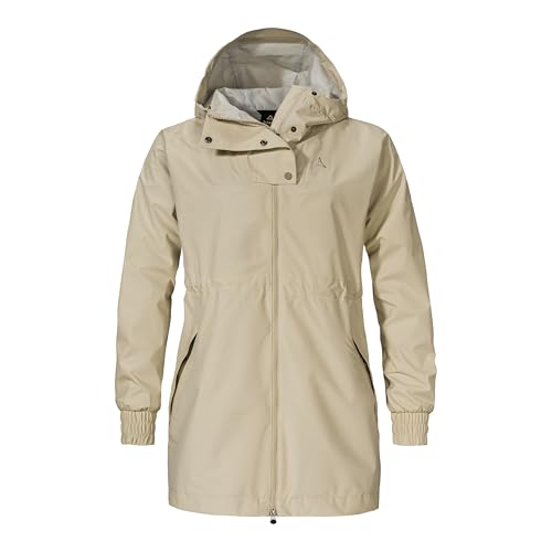 Schöffel Damen Style Bohorok Wms Parka, Brandon Beige, 36 EU von Schöffel