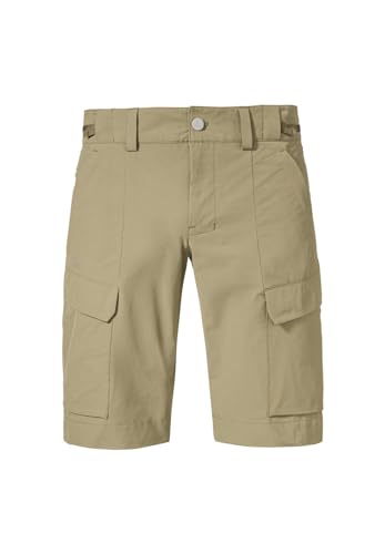 Schöffel Herren Shorts Kitzstein M, Wasserabweisende Outdoor Hose mit elastischem Bund, Kurze Wanderhose aus Stretch-Material mit Zwei Außentaschen, Gray Dusk, 52 von Schöffel