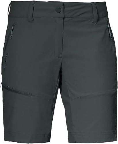 Schöffel Shorts Toblach2, leichte und kühlende kurze Wanderhose mit elastischem Stoff, vielseitige Outdoor Hose mit optimaler Passform und praktischen Taschen Damen, asphalt, 36 von Schöffel