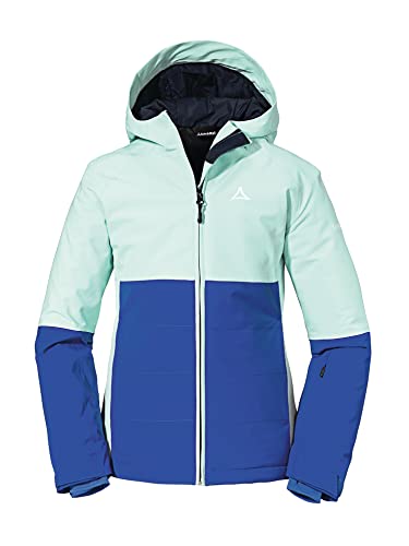 Schöffel Mädchen Ski Jacket Joran G, wasserdichte, atmungsaktive Skijacke, Kinder Winterjacke mit 4-Wege-Stretch und Schneefang, blue tint, 176 von Schöffel