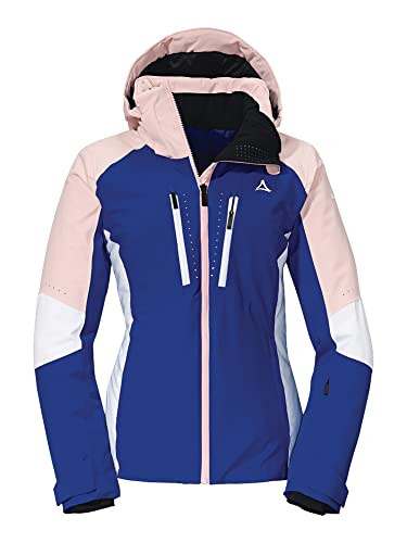 Schöffel Damen Ski Jacket Naladas L, wind- und wasserdichte Skijacke mit Body Mapping Technologie, atmungsaktive Outdoorjacke mit Unterarmbelüftung und Schneefang, cool cobalt, 36 von Schöffel