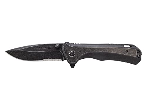 Schrade 0 SCH501S Stonewash Finish 9Cr18Mov HC SS 40% Serr von Schrade