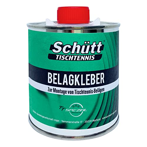 Schütt-Tischtennis Belagkleber Pinseldose (250 ml) - Kleber für Tischtennis Beläge | Lösungsmittelhaltig | TT-Spezial von Schütt
