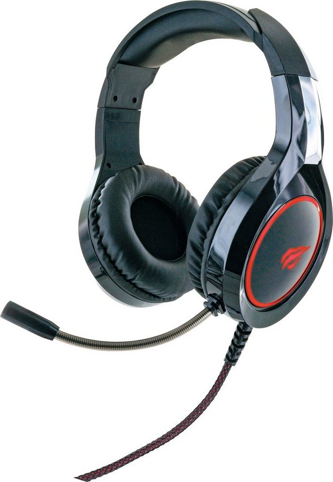 Schwaiger GH50 Gaming-Headset (Einstellbarer Kopfbügel mit wechselnder LED Beleuchtung) von Schwaiger