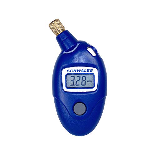 Schwalbe Druckmesser Airmax Pro Luftdruckmesser Fahrradzubehör, blau, 9,5 x 4,5 x 2 cm von Schwalbe