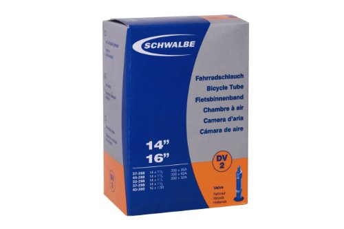 Schwalbe Schlauch DV 2, 14 Zoll Dunlopventil 32 mm, 37-288/40-305 von Schwalbe