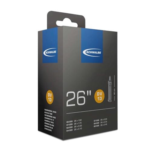 Schwalbe Unisex – Erwachsene DV 13 in Folie Schlauch, schwarz, 26x1.50-2.50" von Schwalbe
