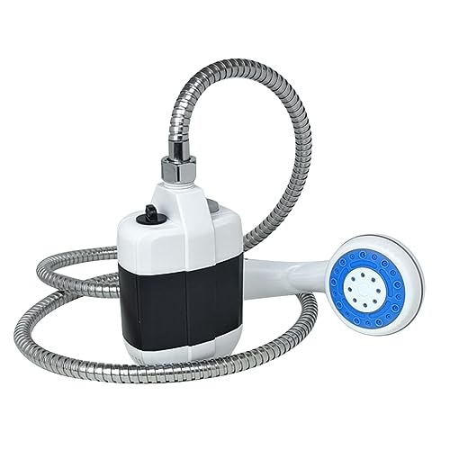Schwamm 1Set Tragbare Duschhand-Außenduschpumpe in Blau und Weiß zum Wandern und Reinigen Von Haustieren von Schwamm