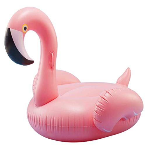 BlueWave Luxus Schwimminsel Badeinsel Badespaß aufblasbares Flamingo von Schwar Textilien