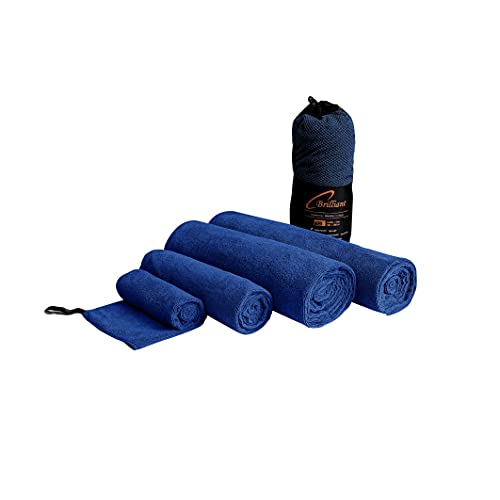 Schwar Textilien Microfaser Handtuch Duschtuch Badetuch Strandtuch Reisehandtuch 5 Farben Farbe Blau Größe 60x120 cm von Schwar Textilien