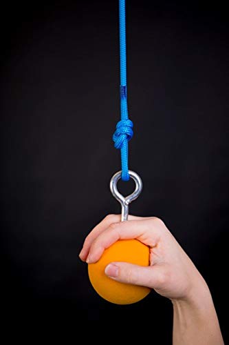 Die Orange Kugel 8cm Klettergriff Hangeltraining Ninja Sport Griffkraft Trainer Ball Grip Strength von Schwarz Klettersport