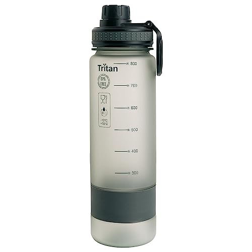 Schwarzwolf outdoor KIBO Trinklasche 0,8 Liter BPA-frei grau von Schwarzwolf outdoor