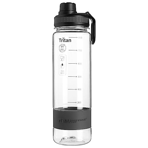 Schwarzwolf outdoor KIBO Trinklasche 0,8 Liter BPA-frei transparent von Schwarzwolf outdoor