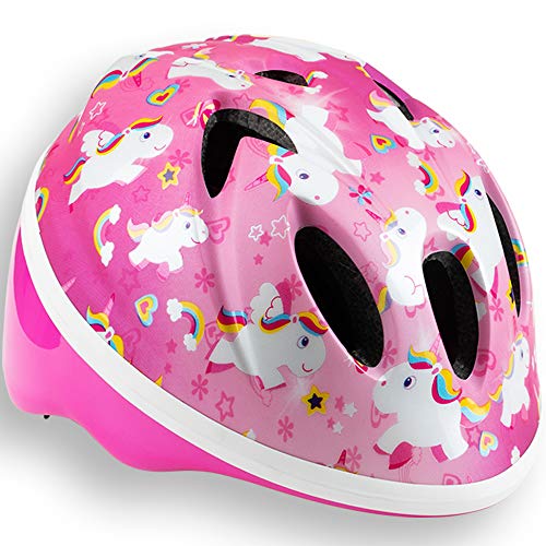 Schwinn Kinderhelm mit Figuren, für Säuglinge und Kleinkinder, Fahrrad-, Scooter-, Skateboardhelm, Alter 1–3 Jahre, bequeme Passformanpassung mit Drehscheibe, Größe 44–50 cm, Pinkes Einhorn von Schwinn