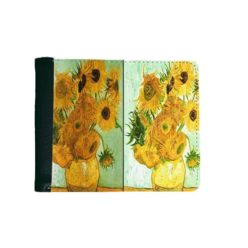 Geldborse Singapore Black Nero Kunst Vincent Van Gogh Sonnenblumen/Portemonnaie von Sconosciuto