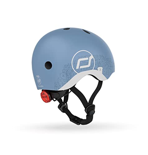 Scoot and Ride Art: Uni SR-Helm, reflektierend, Stahlblau Fahrradhelm, 45 bis 51cm von Scoot and Ride