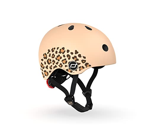 Scoot & Ride Unisex Jugend Leopardenmuster Scoot and Ride Helm, XXS-S(45-51cm) von Scoot & Ride