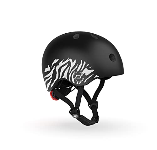 Scoot&Ride Unisex Jugend XXS Graphics Helm, Zebra, S von Scoot&Ride