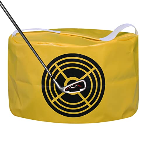 Scott Edward Golf Smash Bag Golf Impact Bag Power Smash Hitting Pocket Golf Practice Swing Tool Wasserdicht Durable PVC Gewebe(Gelb) von Scott Edward