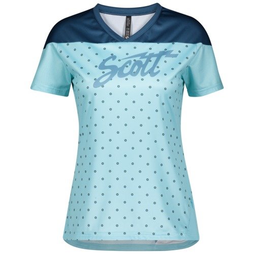 Scott Shirt Damen Trail Flow s/sl - stream blue/lunar blue/EU M von Scott Sports