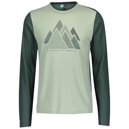 Scott Shirt M's Defined DRI Graphic l/sl - smoked green/pistachio... von Scott Sports